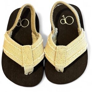 OP Kids Flip Flops - Black and Cream